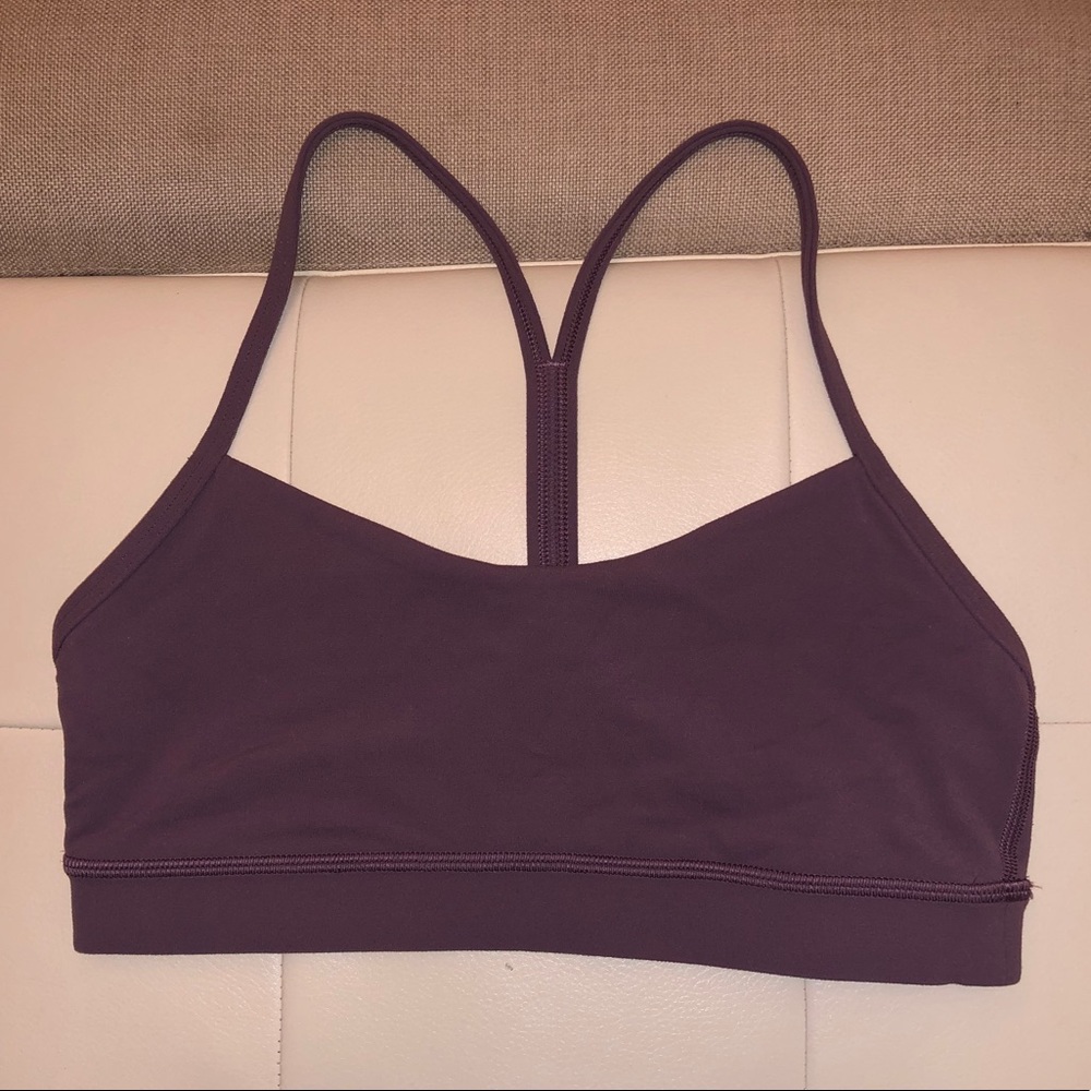 lululemon purple flow y bra